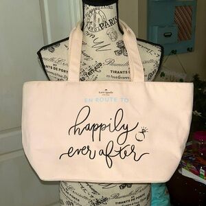 Kate Spade Blush Pink Wedding Bells Honeymoon Bridal Carry On Bag Tote